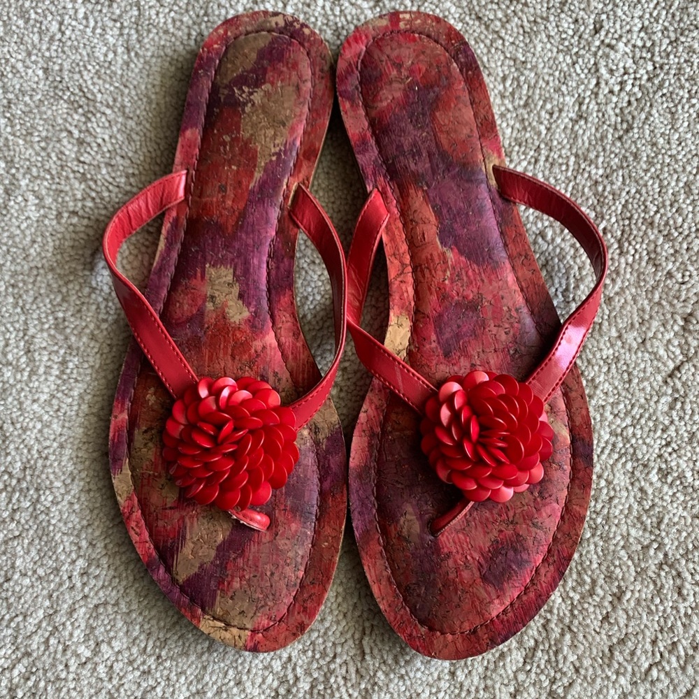Alfani Womens Playful Open Toe Flip Flop Sandals, Size 10